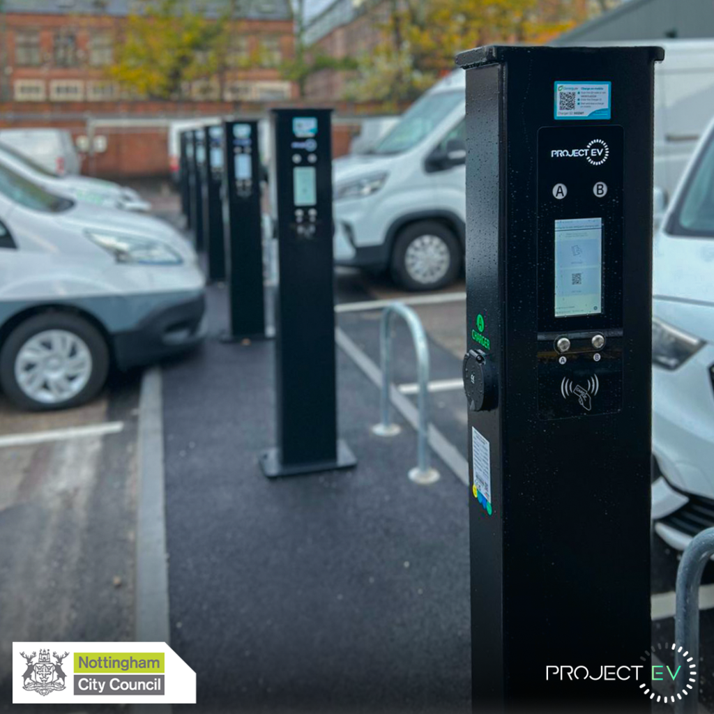 Project EV chargers at Nottingham City Council, Ready for the EV Rally